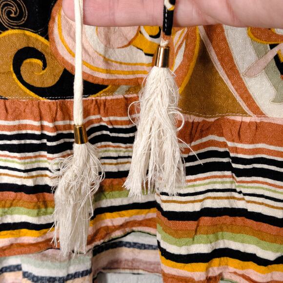 Rose + Olive Women’s Top Boho Chic Psychedelic Print Sleeveless Packable Size XL - Picture 6 of 9